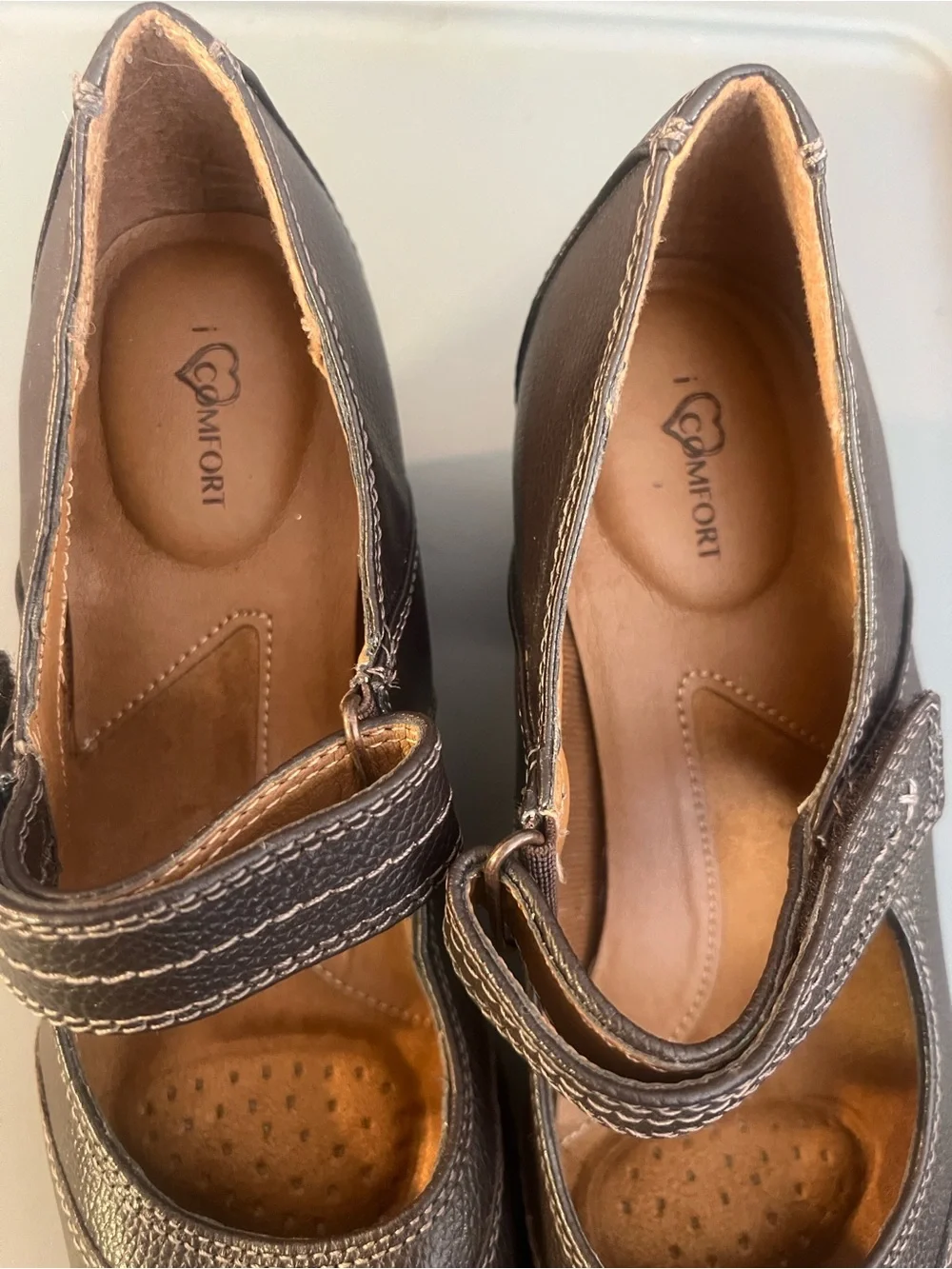 I Love Comfort Mary Jane Women's Leather Shoes Like New!!! Size 8.5